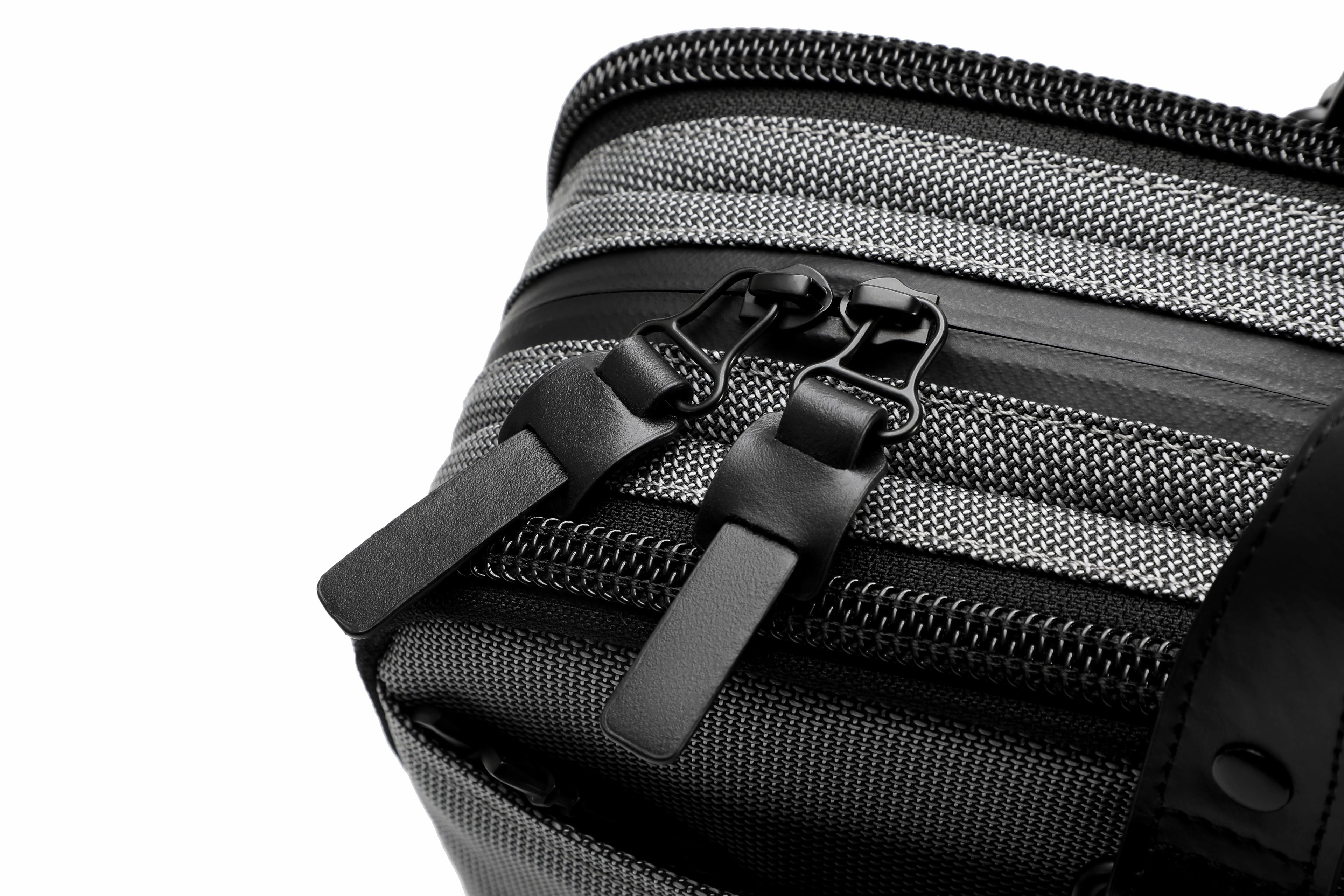 Q-MONARCH Business Laptop Messenger Bag – Ballistic Nylon & Leather Briefcase