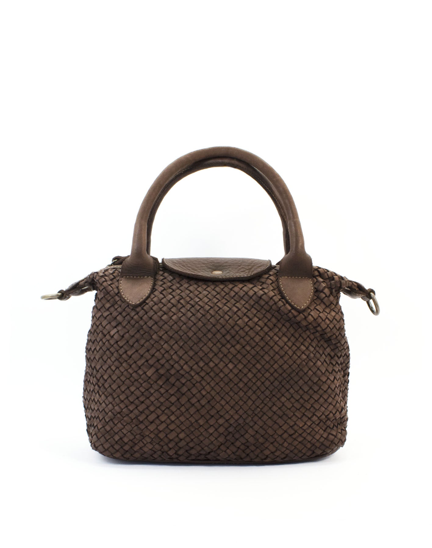 Q-MUSE Vintage Woven Calfskin Bag – Italian Craft & Timeless Elegance