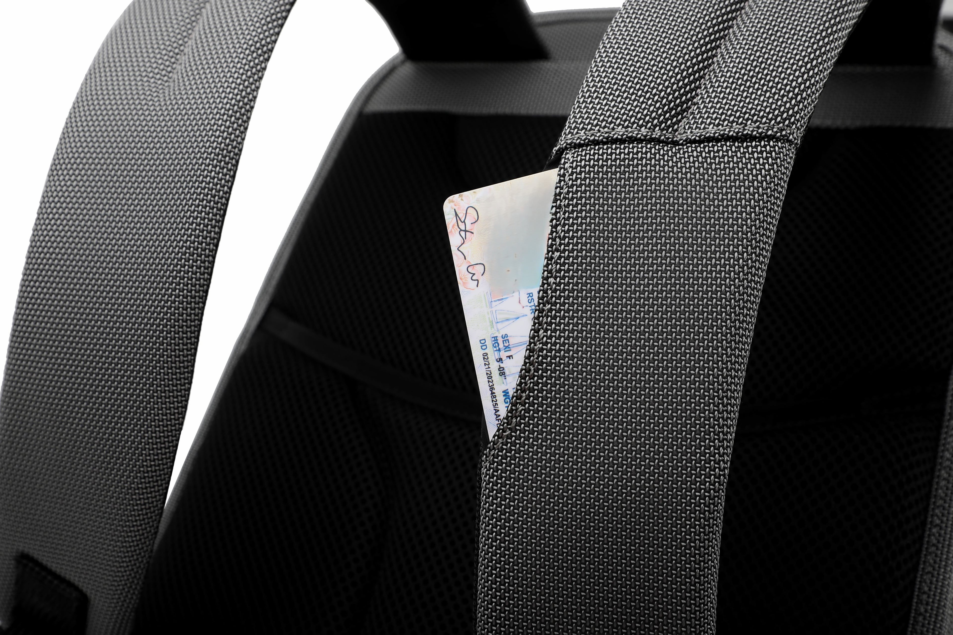 Q-NEXUS Ballistic Nylon & Leather Backpack – 16" MacBook, 3 Compartments, Waterproof