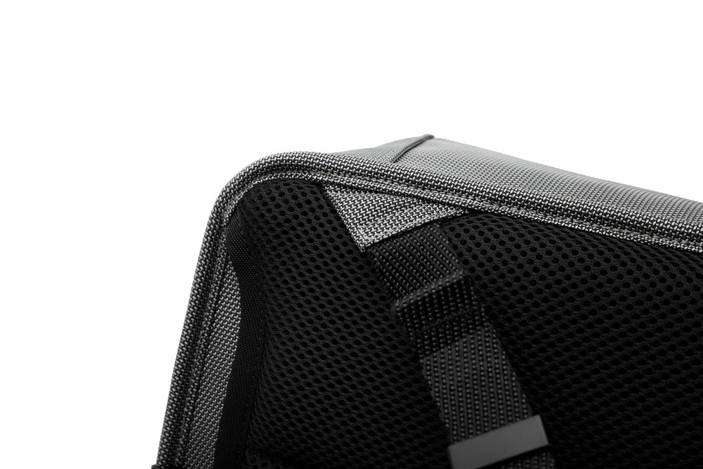 Q-NEXUS Ballistic Nylon & Leather Backpack – 16" MacBook, 3 Compartments, Waterproof