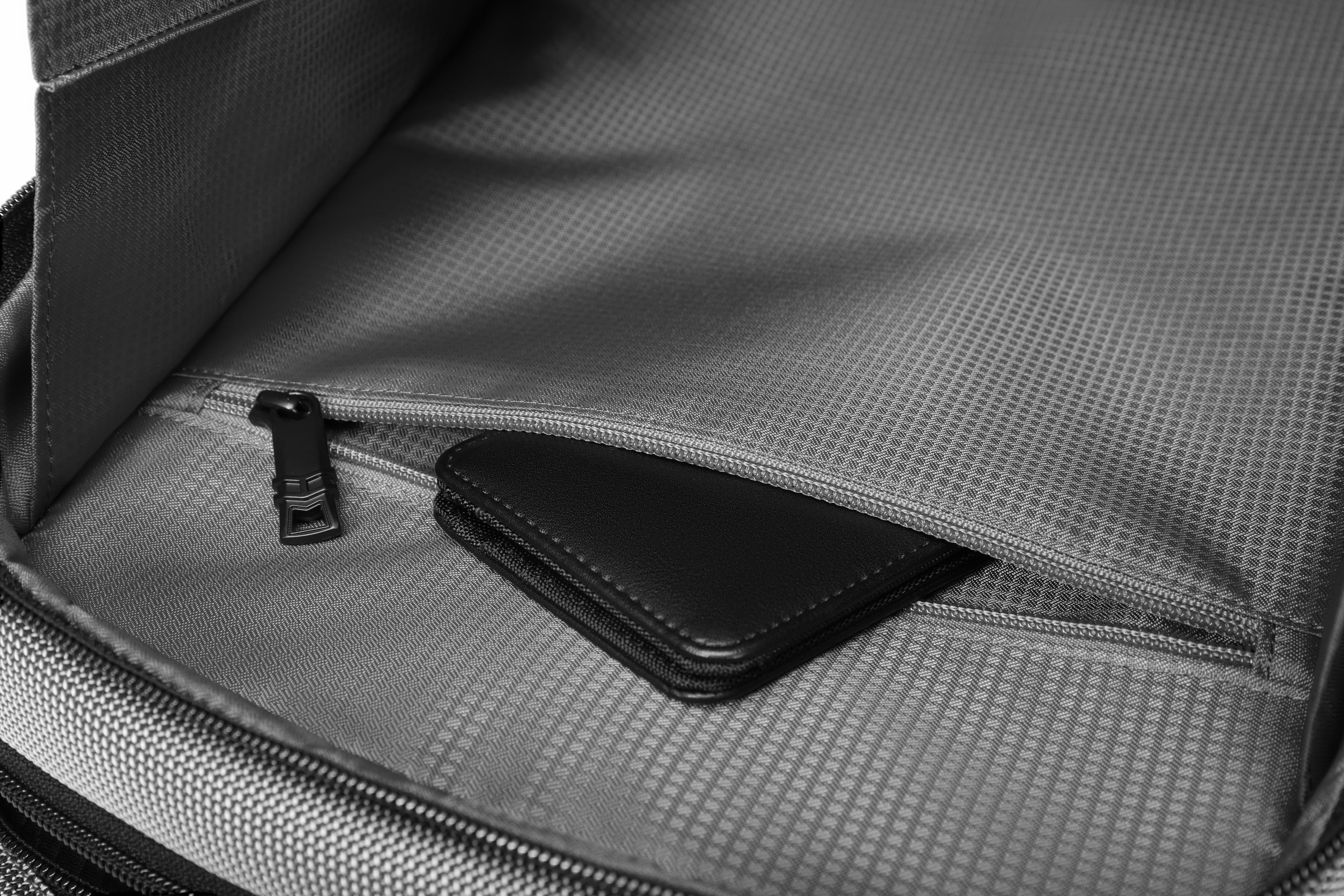 Q-NEXUS Ballistic Nylon & Leather Backpack – 16" MacBook, 3 Compartments, Waterproof