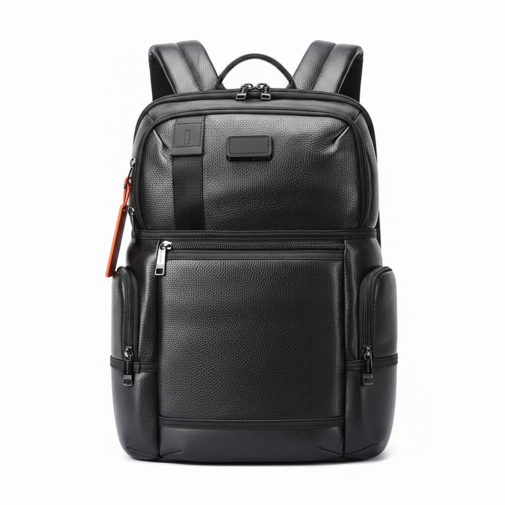 Q-NOTORIOUS Genuine Leather Backpack – Anti-Theft, USB Charging, TSA Lay-Flat & Slim Fit