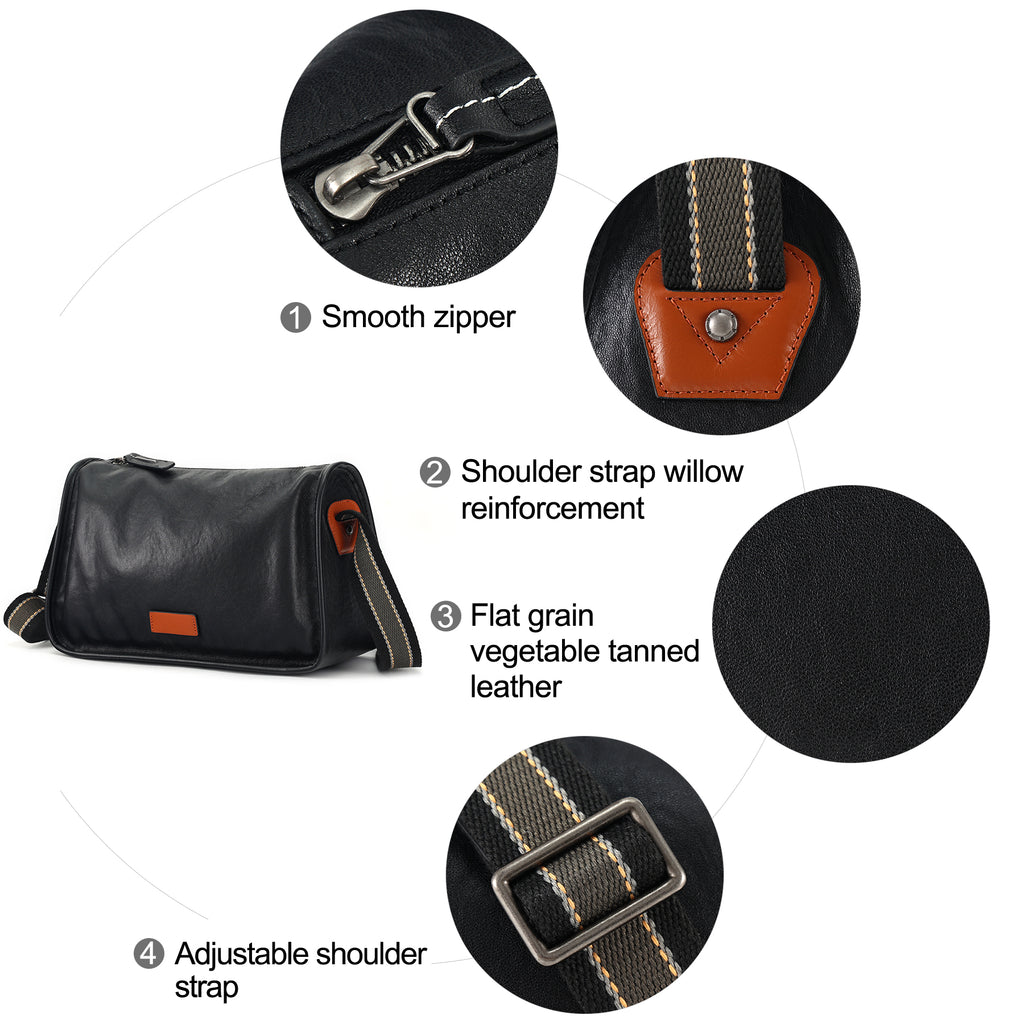 Q-NOVAX Genuine Leather Crossbody Bag for Women – Shoulder & Messenger Bag