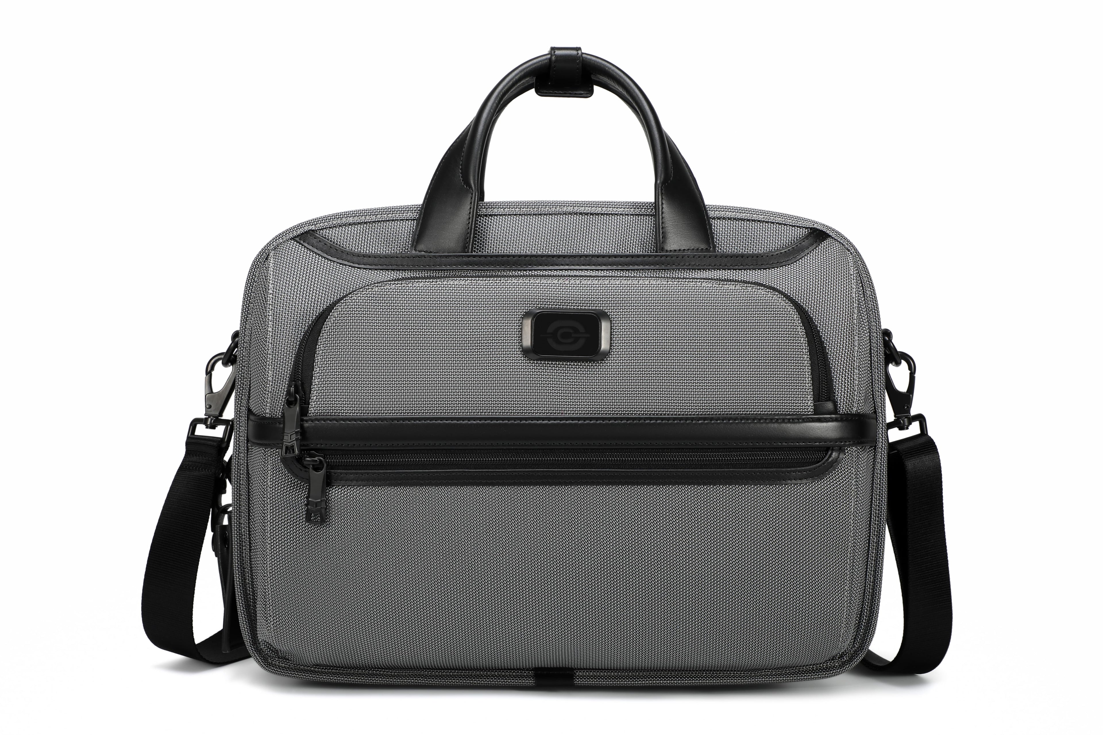 Q-ONYX Business Laptop Briefcase Bag – Ballistic Nylon & Leather Messenger Bag