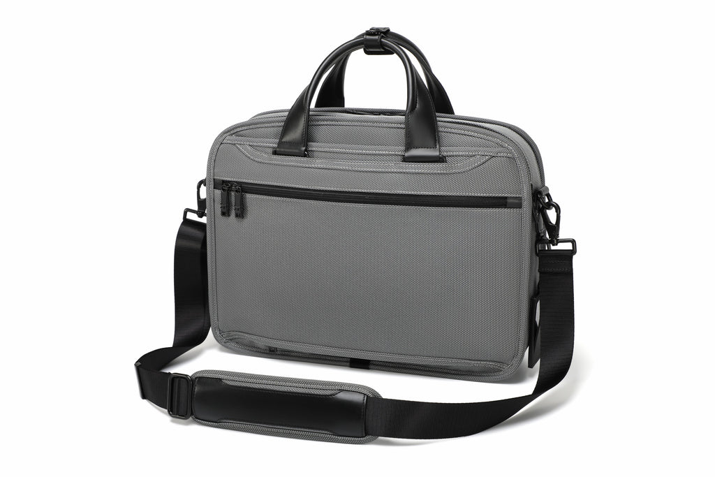 Q-ONYX Business Laptop Briefcase Bag – Ballistic Nylon & Leather Messenger Bag