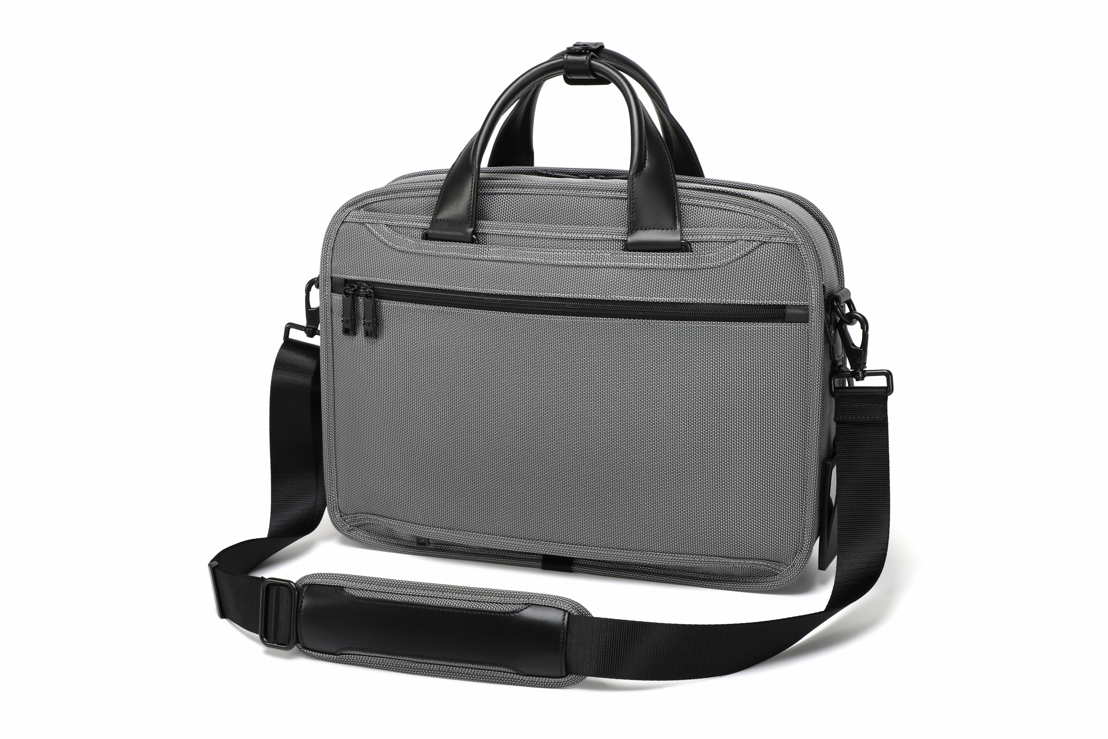 Q-ONYX Business Laptop Briefcase Bag – Ballistic Nylon & Leather Messenger Bag