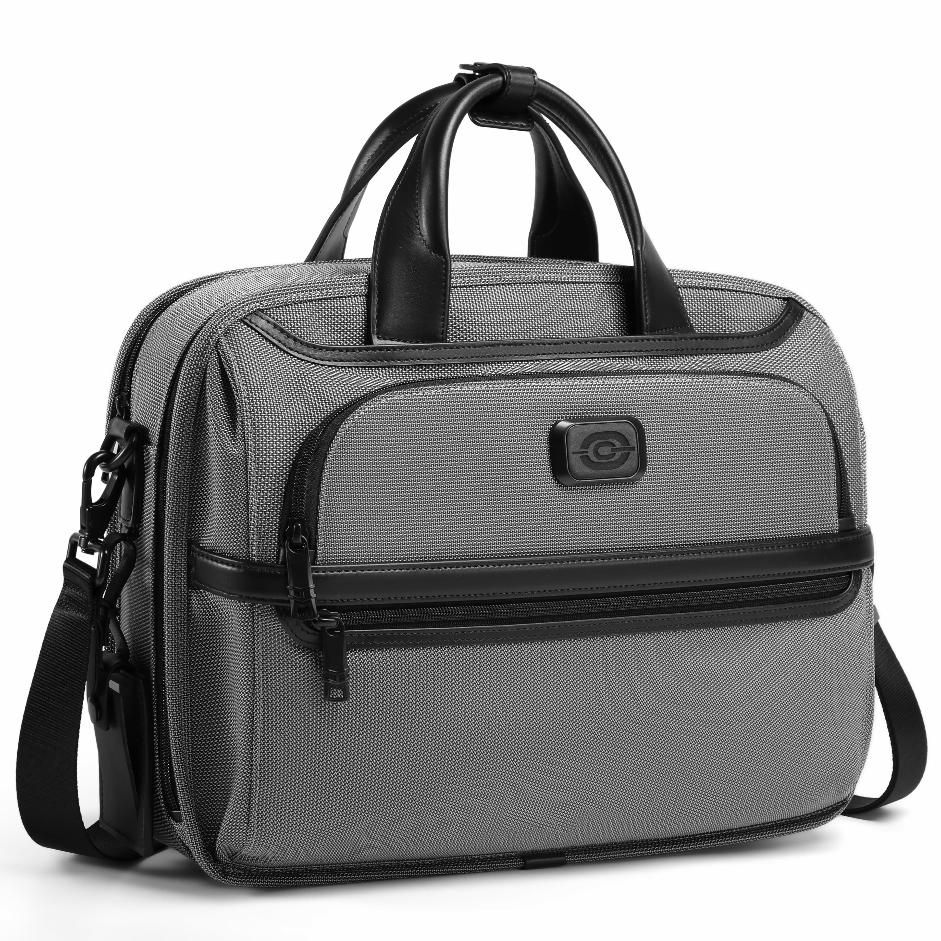 Q-ONYX Business Laptop Briefcase Bag – Ballistic Nylon & Leather Messenger Bag