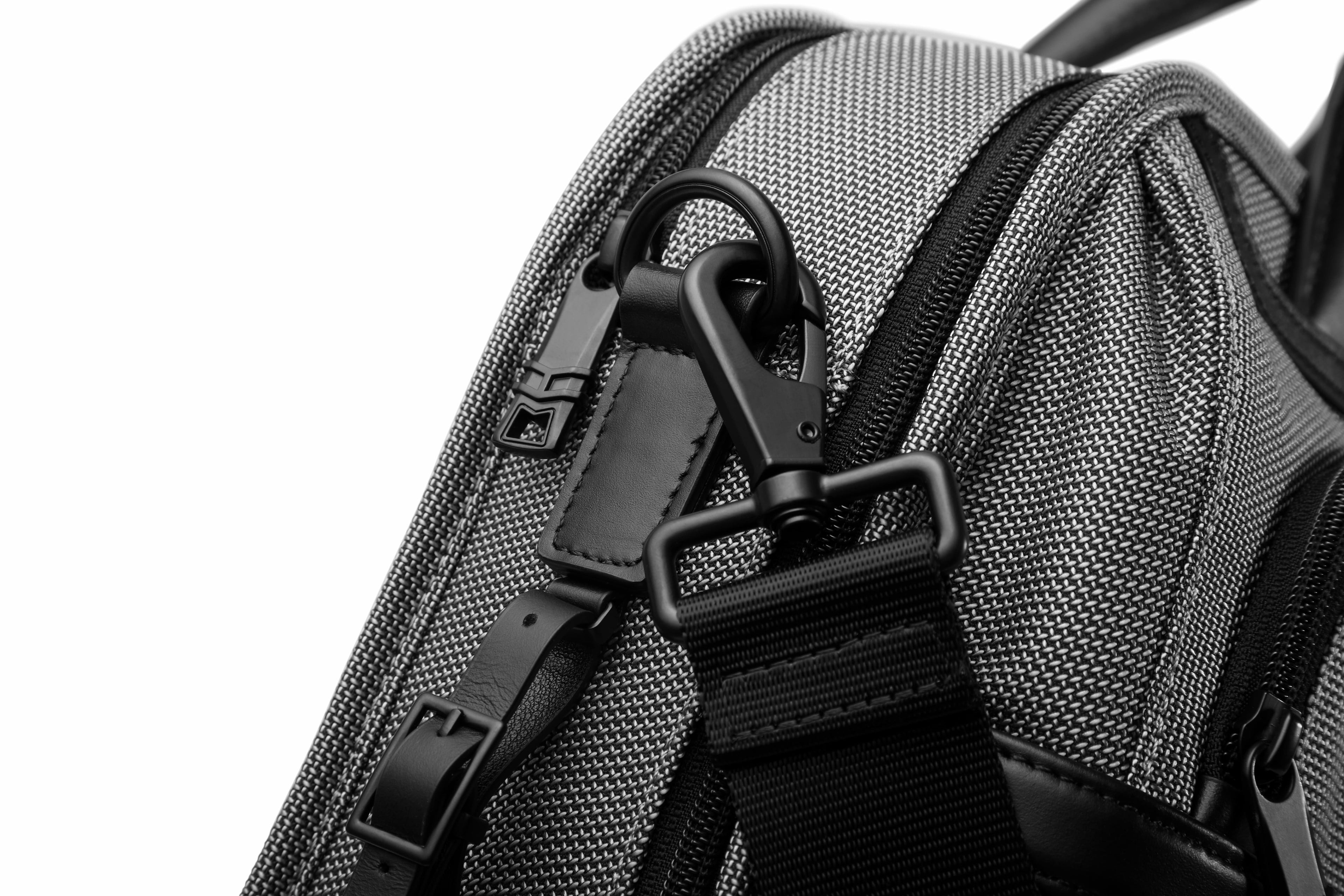 Q-ONYX Business Laptop Briefcase Bag – Ballistic Nylon & Leather Messenger Bag