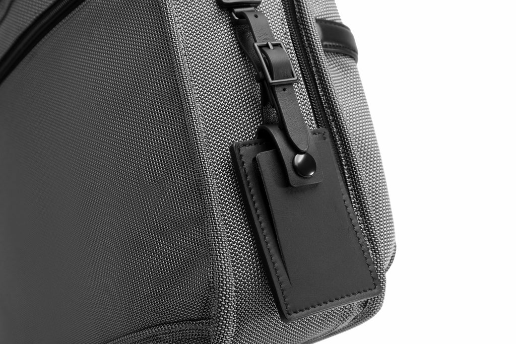 Q-ONYX Business Laptop Briefcase Bag – Ballistic Nylon & Leather Messenger Bag