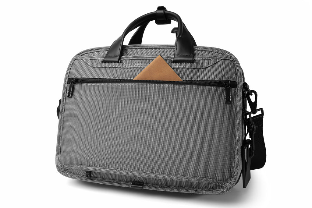 Q-ONYX Business Laptop Briefcase Bag – Ballistic Nylon & Leather Messenger Bag