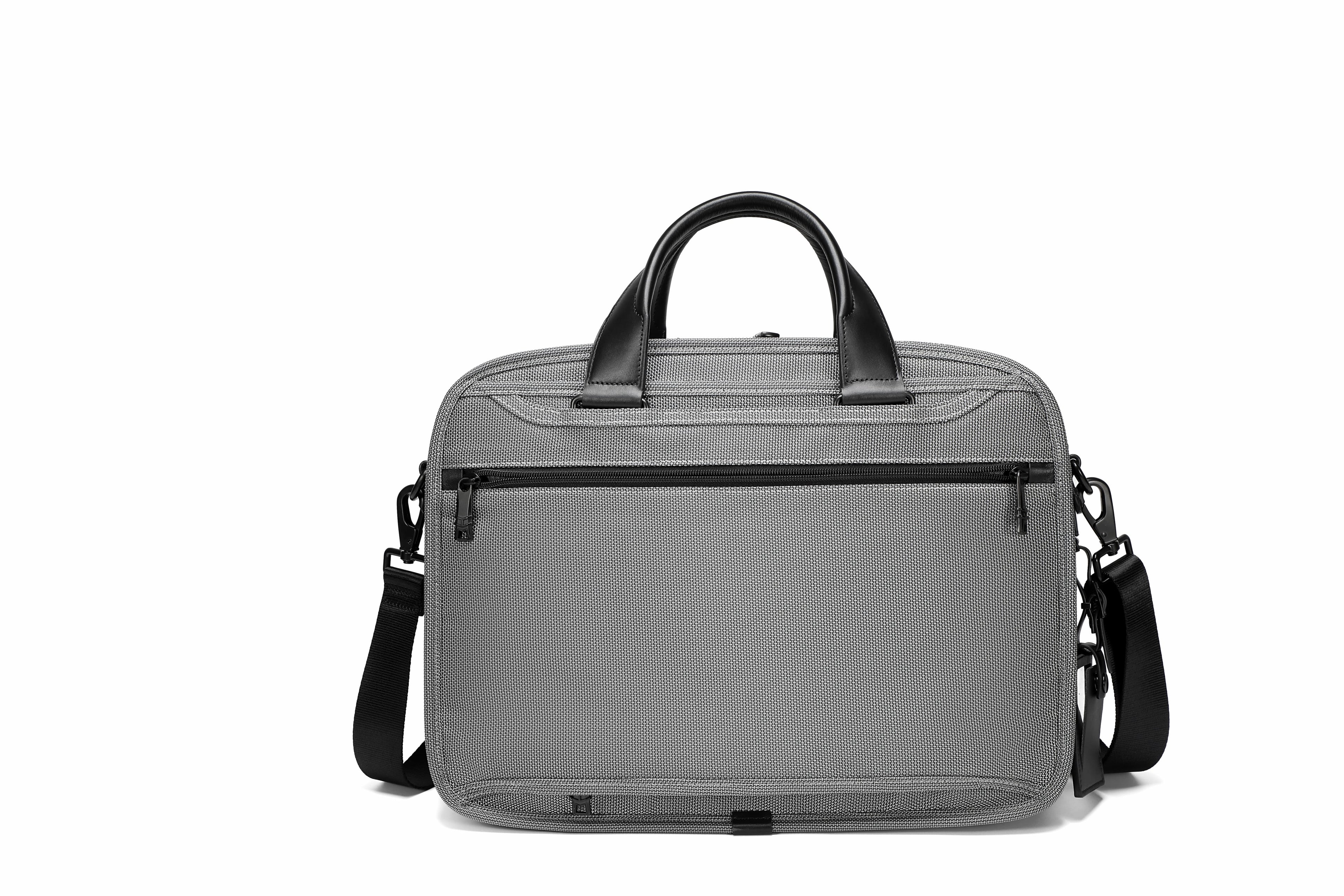 Q-ONYX Business Laptop Briefcase Bag – Ballistic Nylon & Leather Messenger Bag