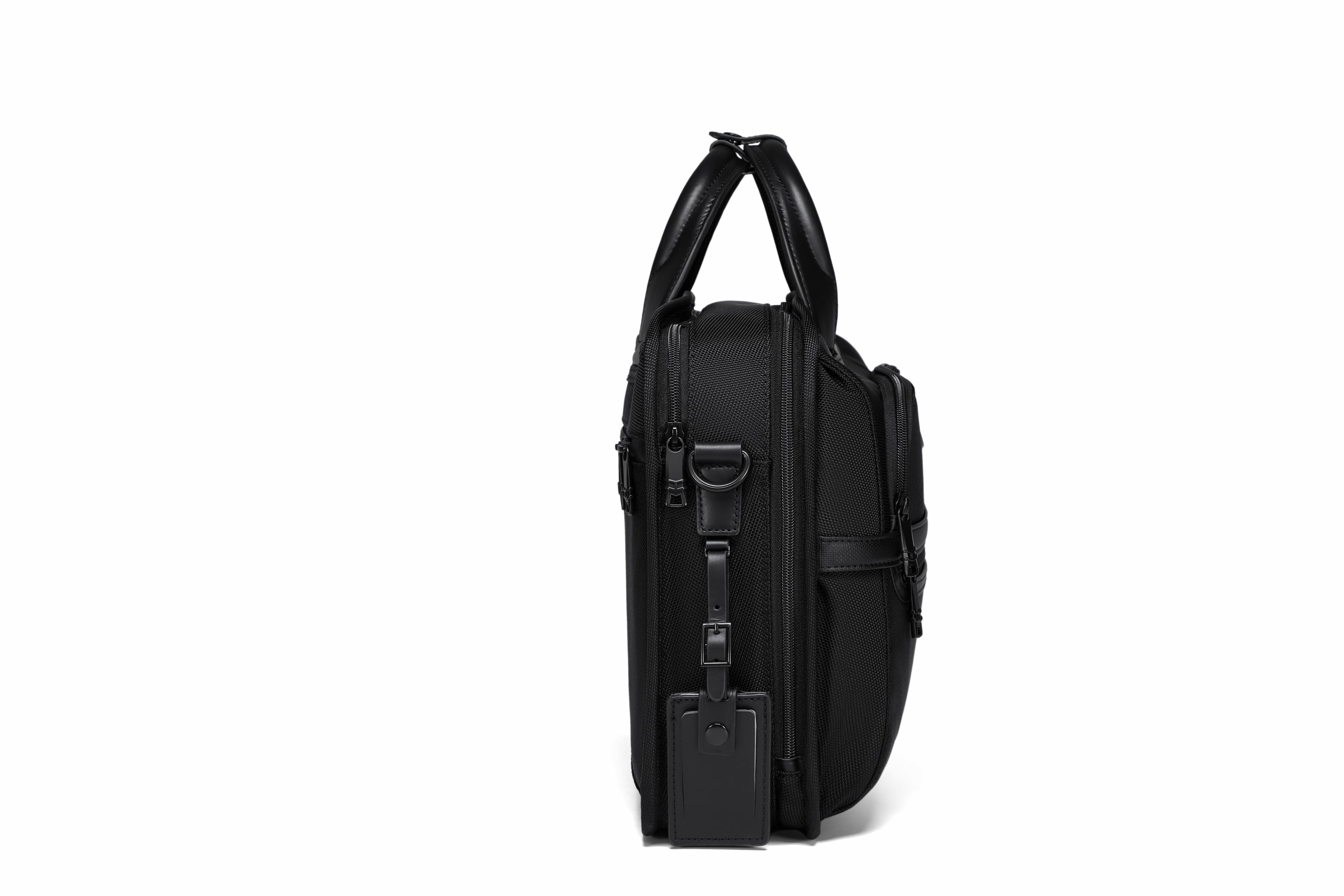 Q-ONYX Business Laptop Briefcase Bag – Ballistic Nylon & Leather Messenger Bag