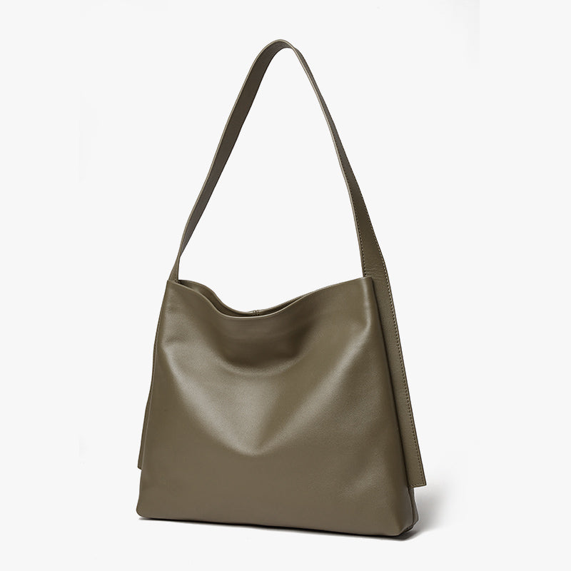 Q-QUTE QUQUITO Genuine Leather Women's Shoulder Tote Bag – Large Capacity Commuter & Travel Bag
