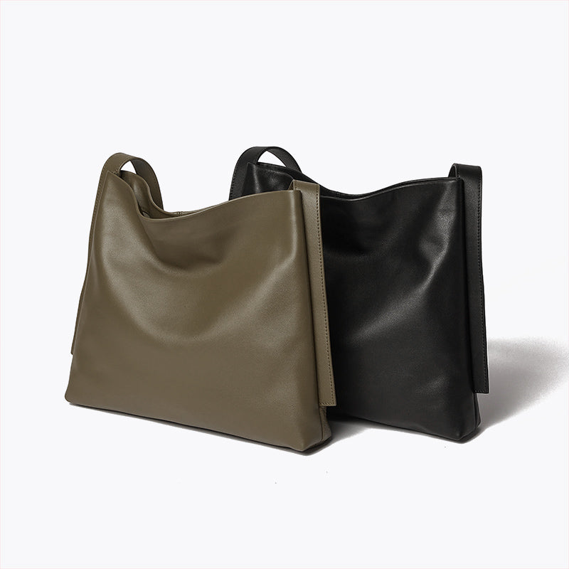 Q-QUTE QUQUITO Genuine Leather Women's Shoulder Tote Bag – Large Capacity Commuter & Travel Bag