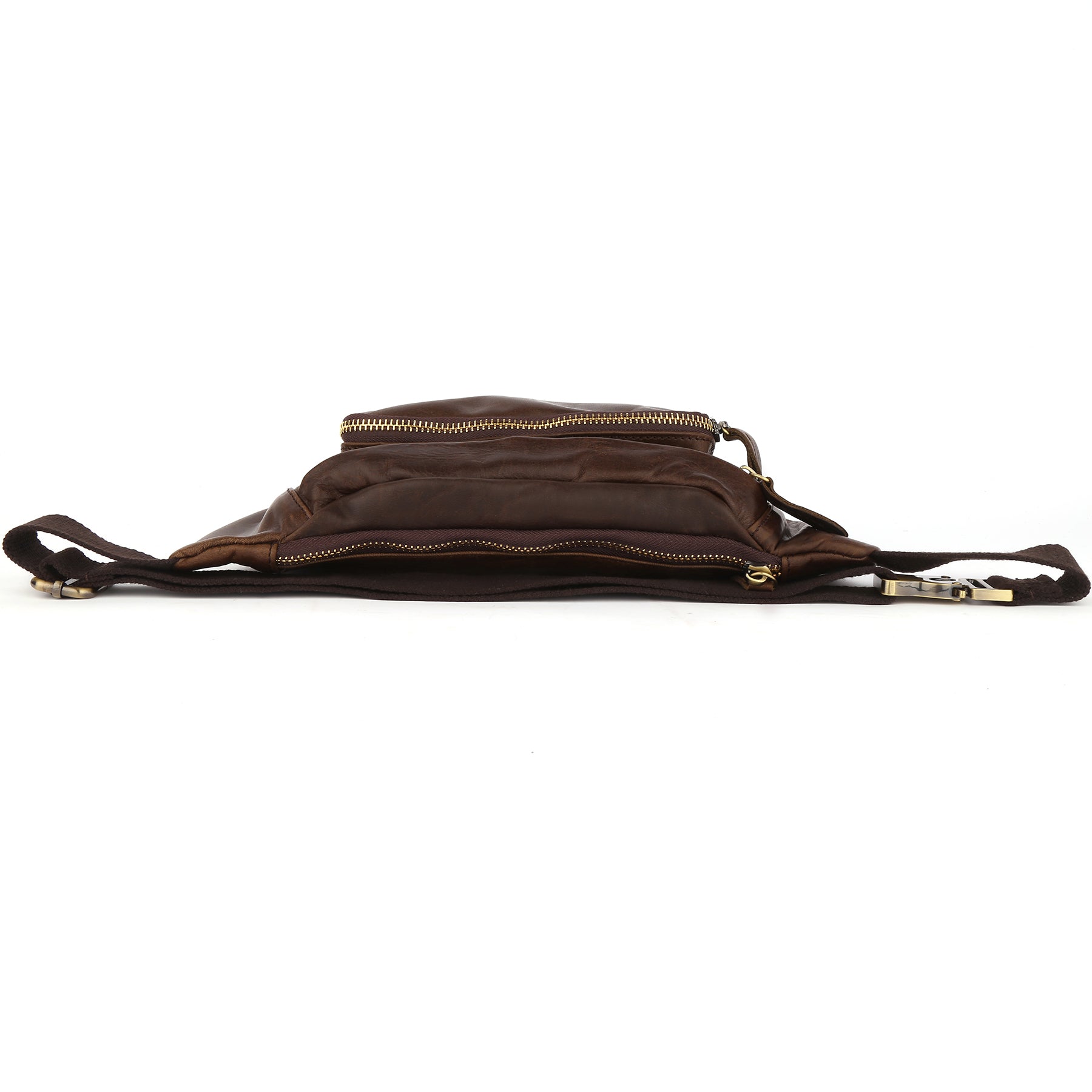 Q-RAPTOR Genuine Leather Crossbody Chest Bag & Waist Pack for Men