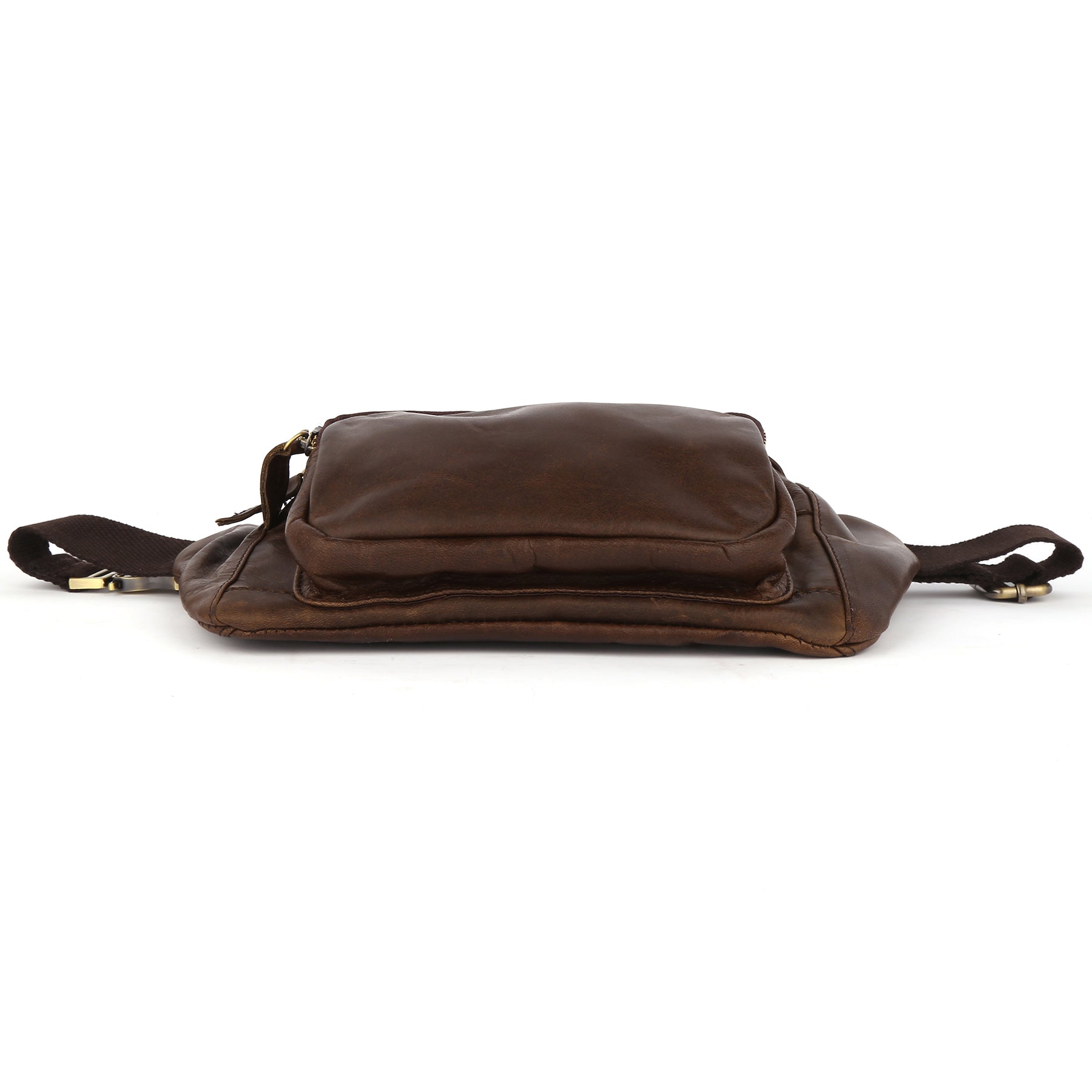 Q-RAPTOR Genuine Leather Crossbody Chest Bag & Waist Pack for Men
