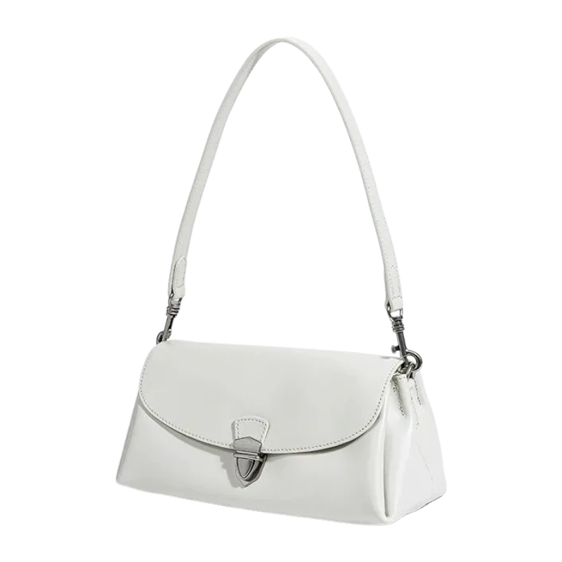 Q-ROSA Genuine Leather Crossbody Bag for Women – Buckle Closure Clutch & Shoulder Bag