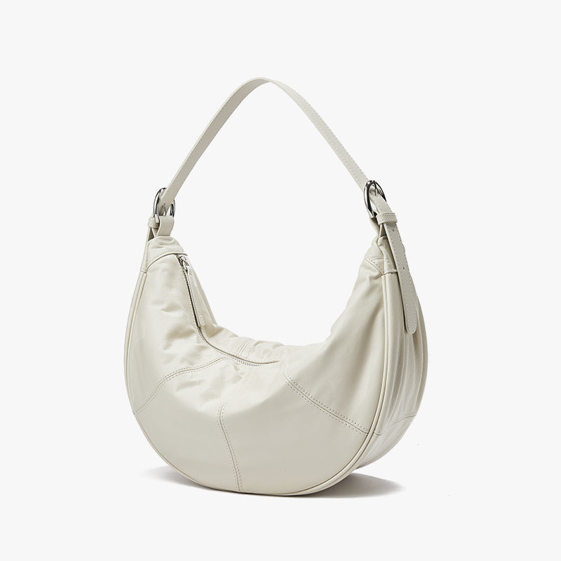 Q-STAR Genuine Leather Large Shoulder Crossbody Bag – Dual Detachable Straps