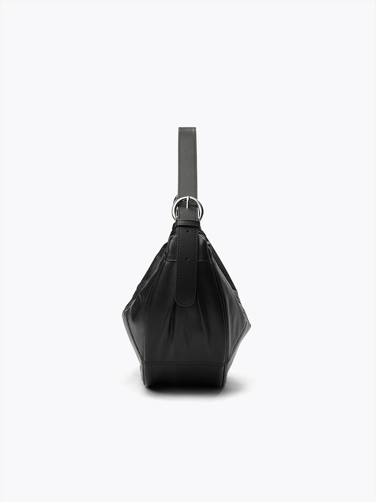 Q-STAR Genuine Leather Large Shoulder Crossbody Bag – Dual Detachable Straps