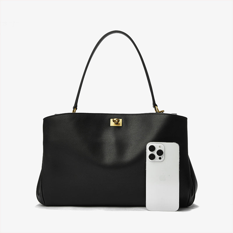 Q-SATCHELS Genuine Leather Women's Crossbody Shoulder Bag – Large Capacity Commuter & Travel Handbag