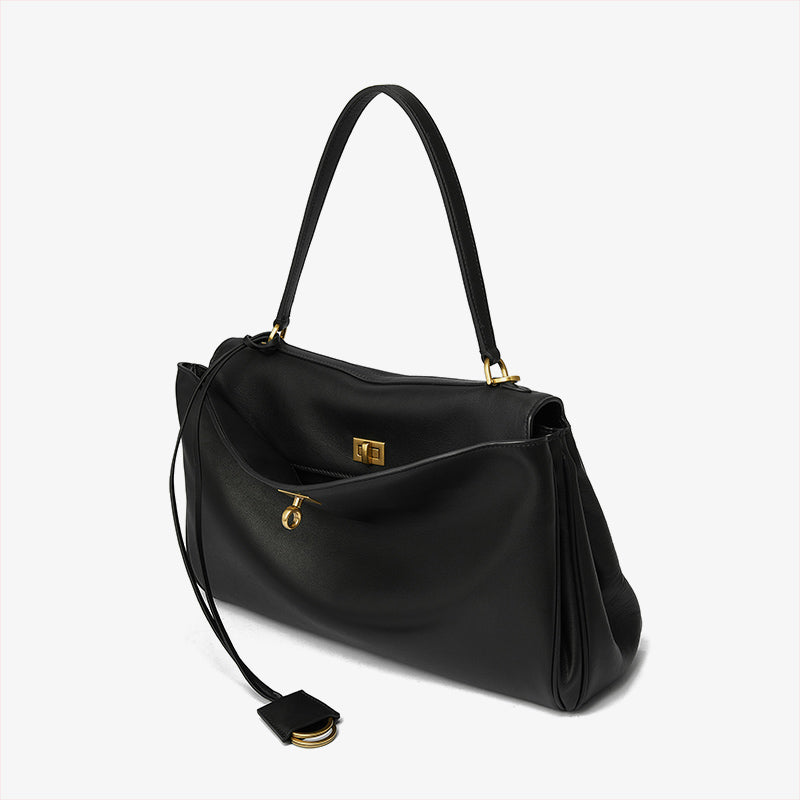 Q-SATCHELS Genuine Leather Women's Crossbody Shoulder Bag – Large Capacity Commuter & Travel Handbag