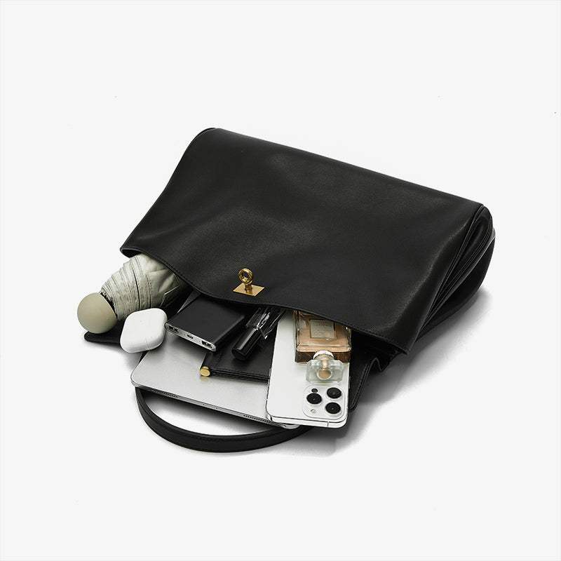 Q-SATCHELS Genuine Leather Women's Crossbody Shoulder Bag – Large Capacity Commuter & Travel Handbag