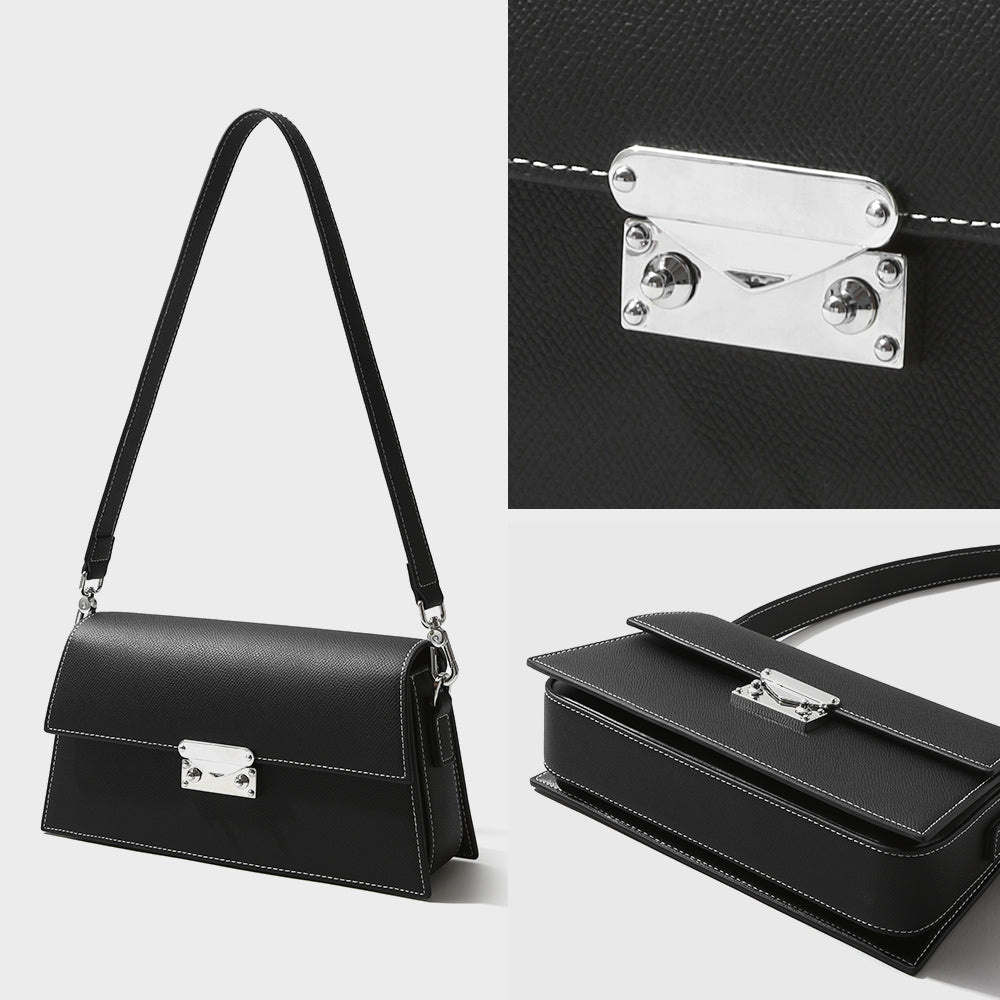 Q-SERA Genuine Leather Crossbody Bag for Women – Clutch, Shoulder & Armpit Bag
