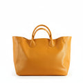 Q-SIGNORA Full-Grain Cowhide Leather Travel Tote Bag for Women – Large Capacity, Open Top