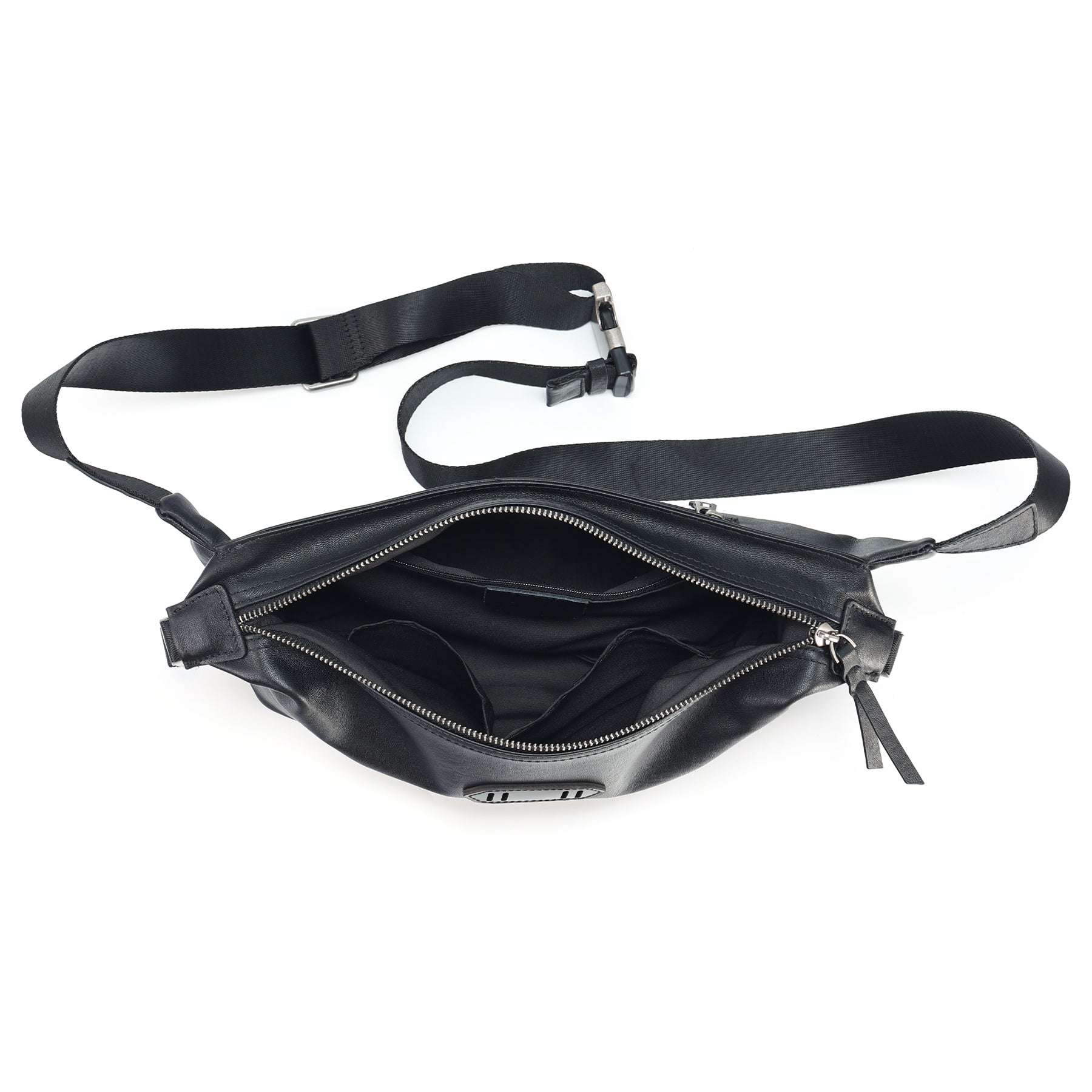 Q-SNIPER Large Capacity Leather Crossbody Chest Bag for Men | QUQUITO
