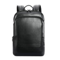 Q-STORM Genuine Leather Backpack – 15.6" Laptop, USB Charging Port, Anti-Theft