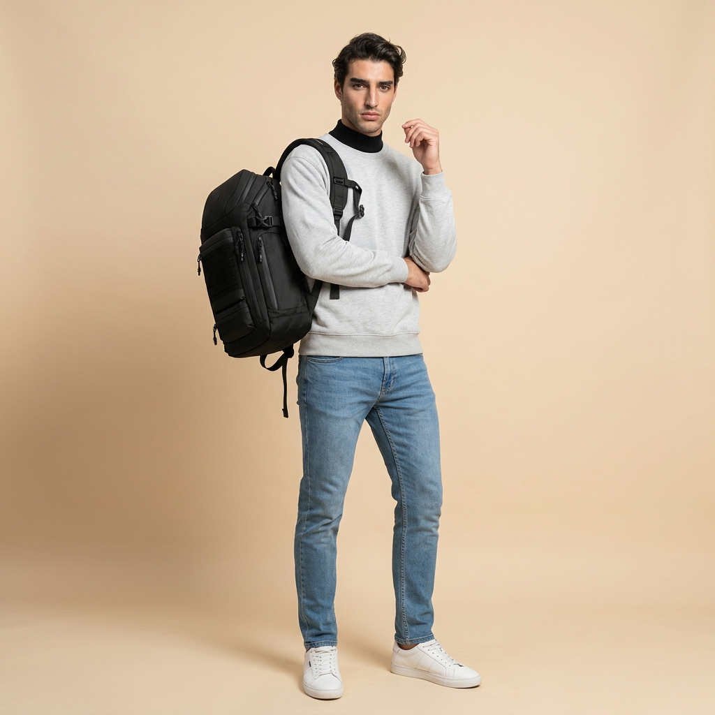 Q-TITAN Urban Travel 26L Waterproof Laptop Backpack – Durable & Modern