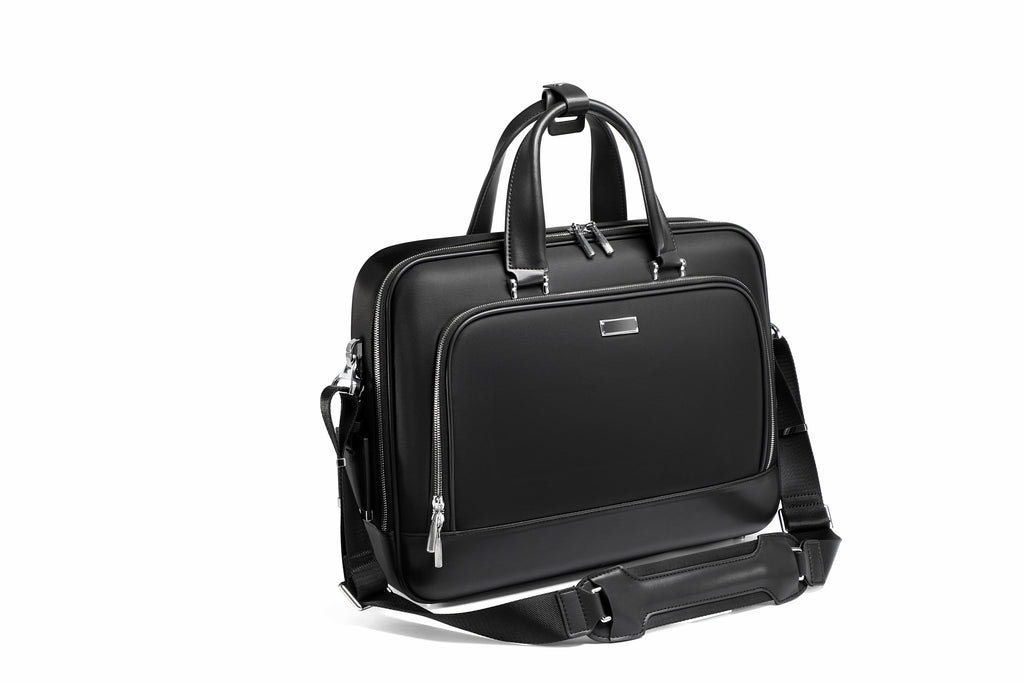 Q-TORVEN Premium High-Quality Nylon Laptop Briefcase – Waterproof, Mildew-Resistant & Large Capacity