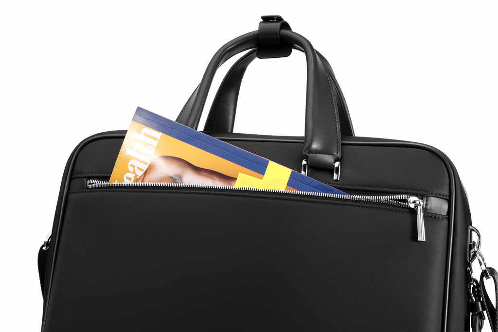 Q-TORVEN Premium High-Quality Nylon Laptop Briefcase – Waterproof, Mildew-Resistant & Large Capacity
