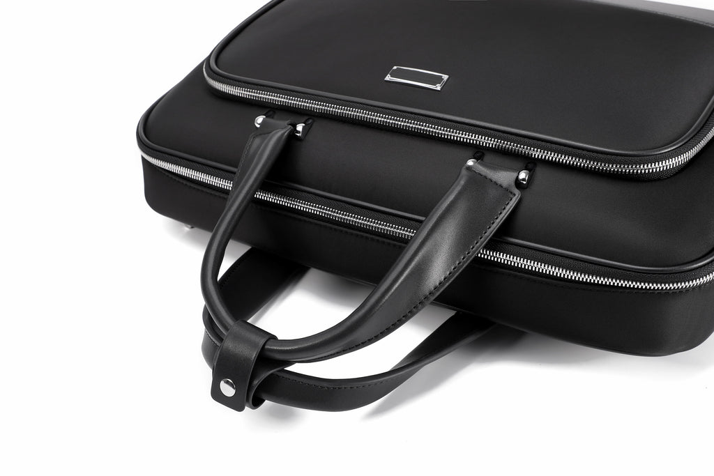 Q-TORVEN Premium High-Quality Nylon Laptop Briefcase – Waterproof, Mildew-Resistant & Large Capacity