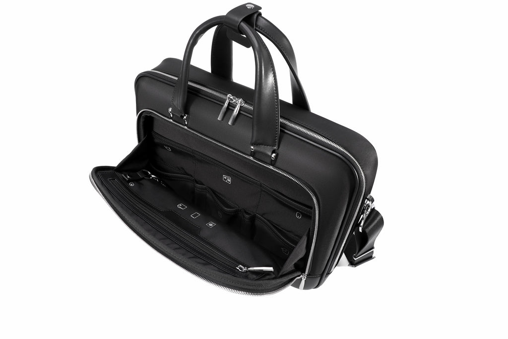 Q-TORVEN Premium High-Quality Nylon Laptop Briefcase – Waterproof, Mildew-Resistant & Large Capacity
