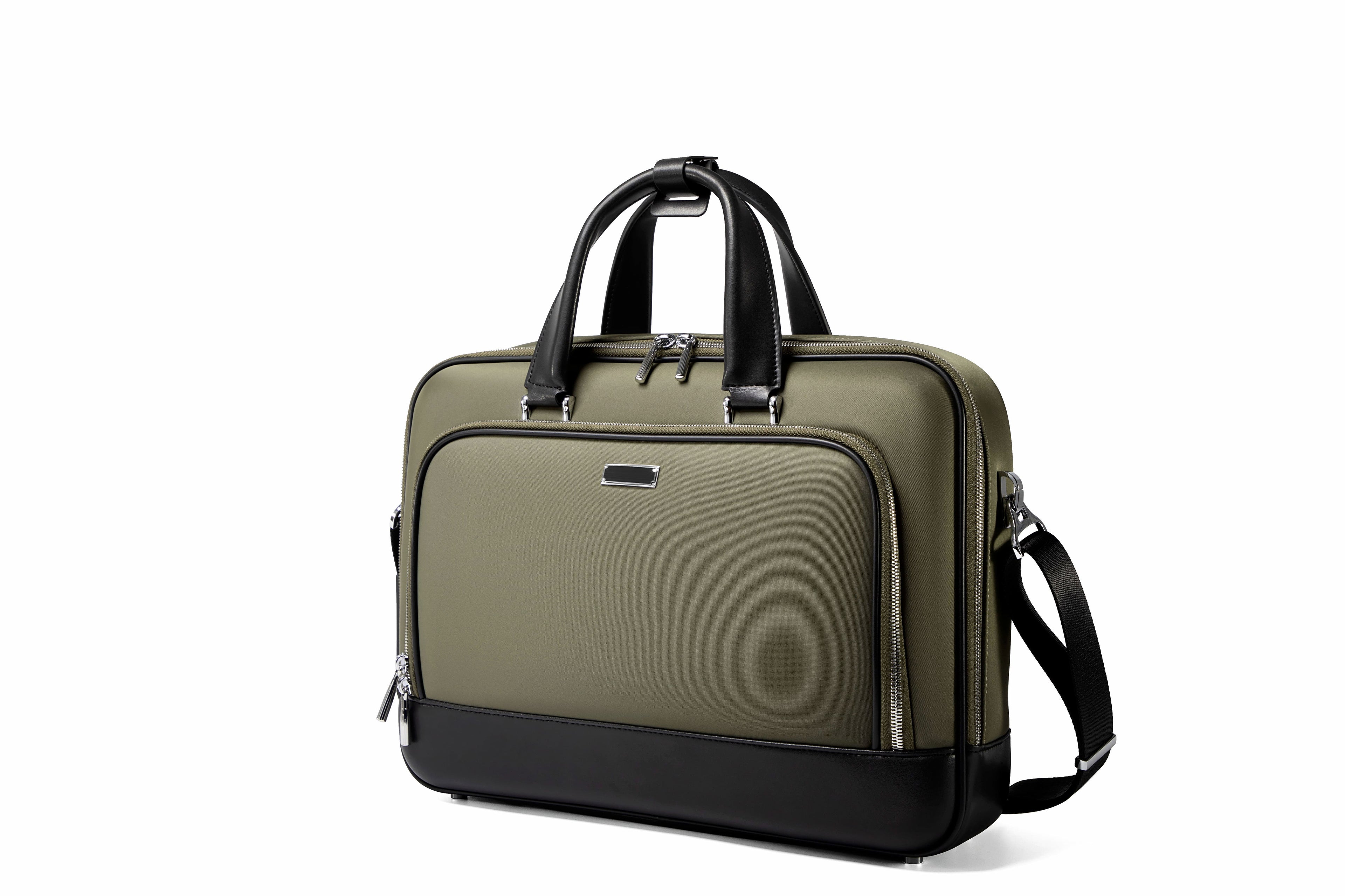 Q-TORVEN Premium High-Quality Nylon Laptop Briefcase – Waterproof, Mildew-Resistant & Large Capacity