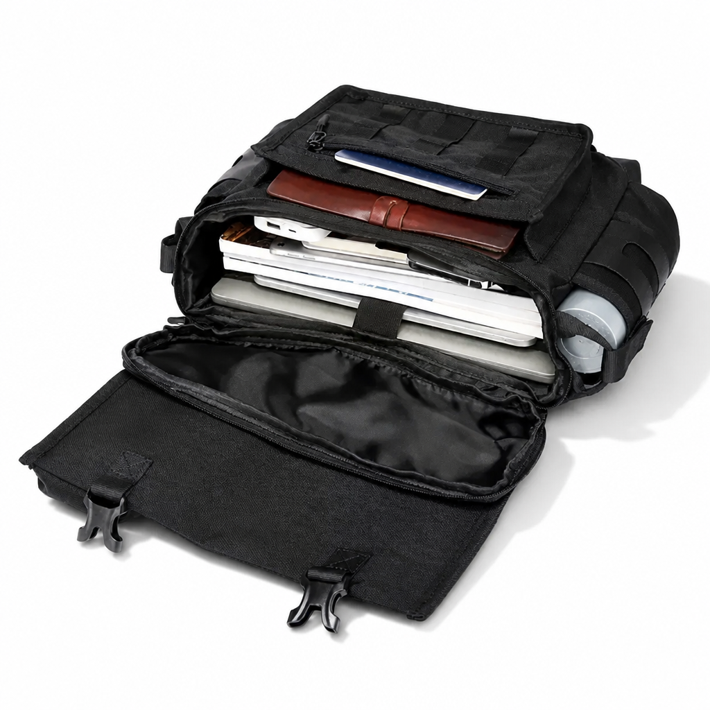 Q-URBAN Waterproof Messenger Bag – 1680D Polyester, Anti-Scratch, Unisex Crossbody