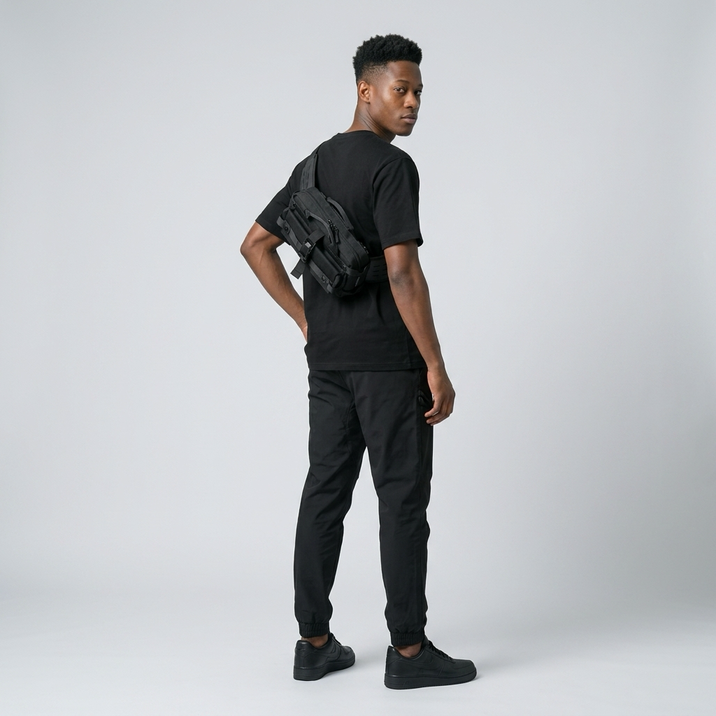 Q-URBAN Urban Edge Men's Waterproof Crossbody Bag | Travel Satchel & Messenger Bag
