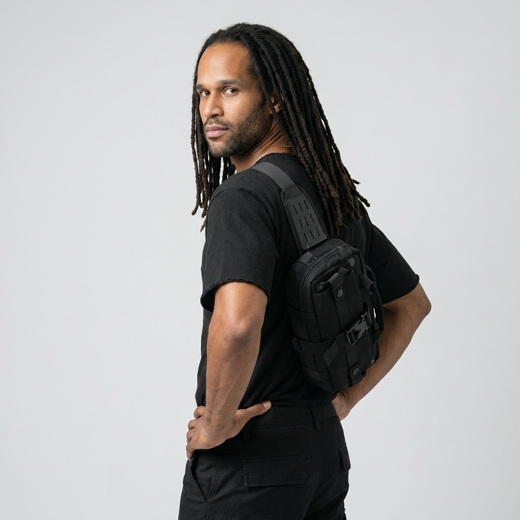 Q-URBAN Urban Edge Men's Waterproof Crossbody Bag | Travel Satchel & Messenger Bag