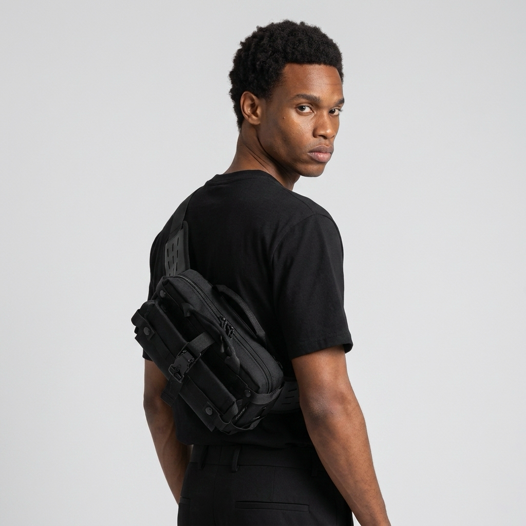 Q-URBAN Urban Edge Men's Waterproof Crossbody Bag | Travel Satchel & Messenger Bag