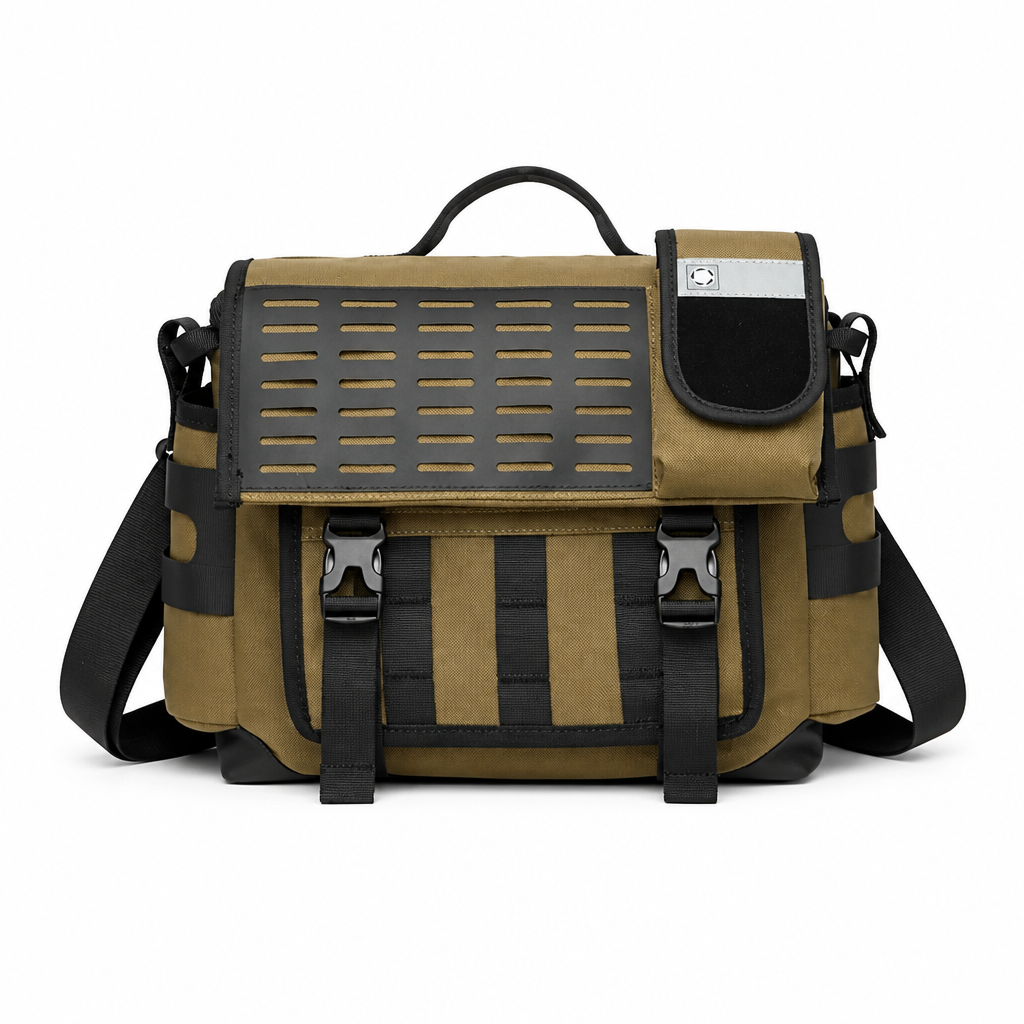 Q-URBAN Waterproof Messenger Bag – 1680D Polyester, Anti-Scratch, Unisex Crossbody