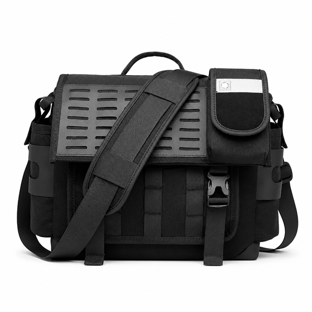 Q-URBAN Waterproof Messenger Bag – 1680D Polyester, Anti-Scratch, Unisex Crossbody