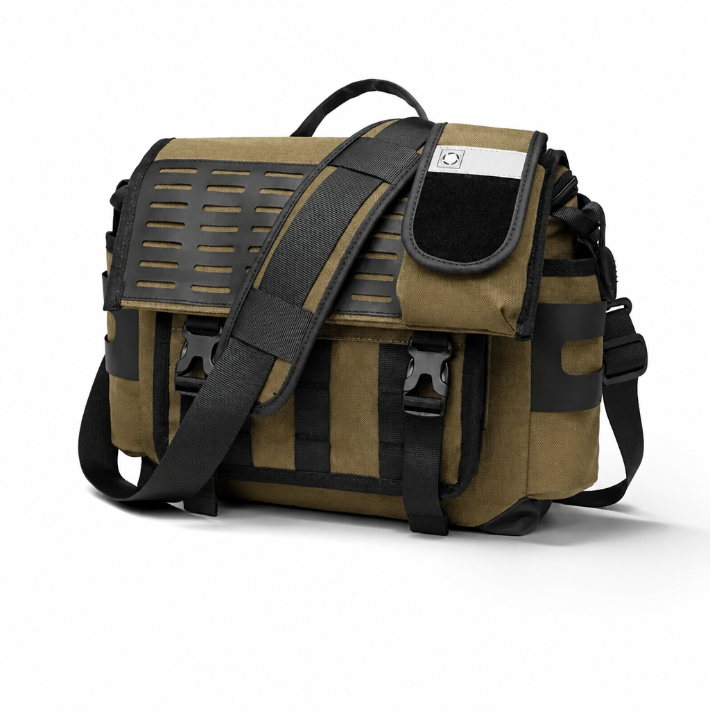 Q-URBAN Waterproof Messenger Bag – 1680D Polyester, Anti-Scratch, Unisex Crossbody