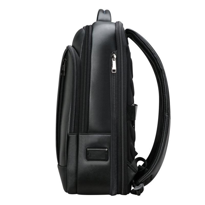 Q-ULTIMATE Genuine Leather Backpack – Anti-Theft, USB Charging & Laptop Compartment
