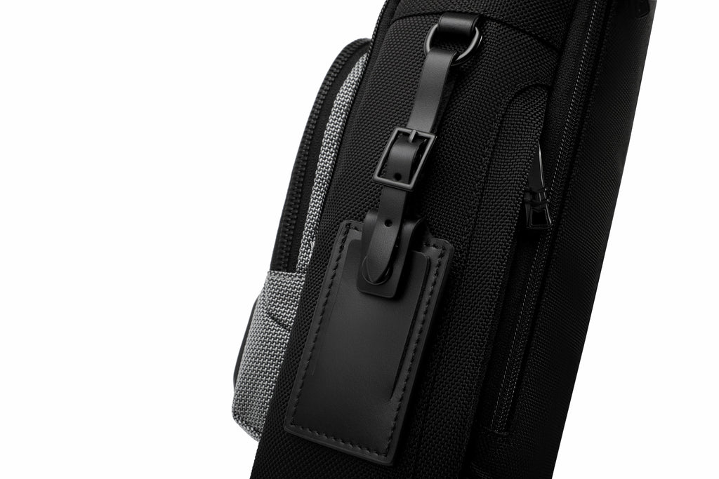 Q-VAGABONDO Crossbody Bag – Ballistic Nylon & Top-Grain Leather Sling Bag | Stylish, Durable & Functional