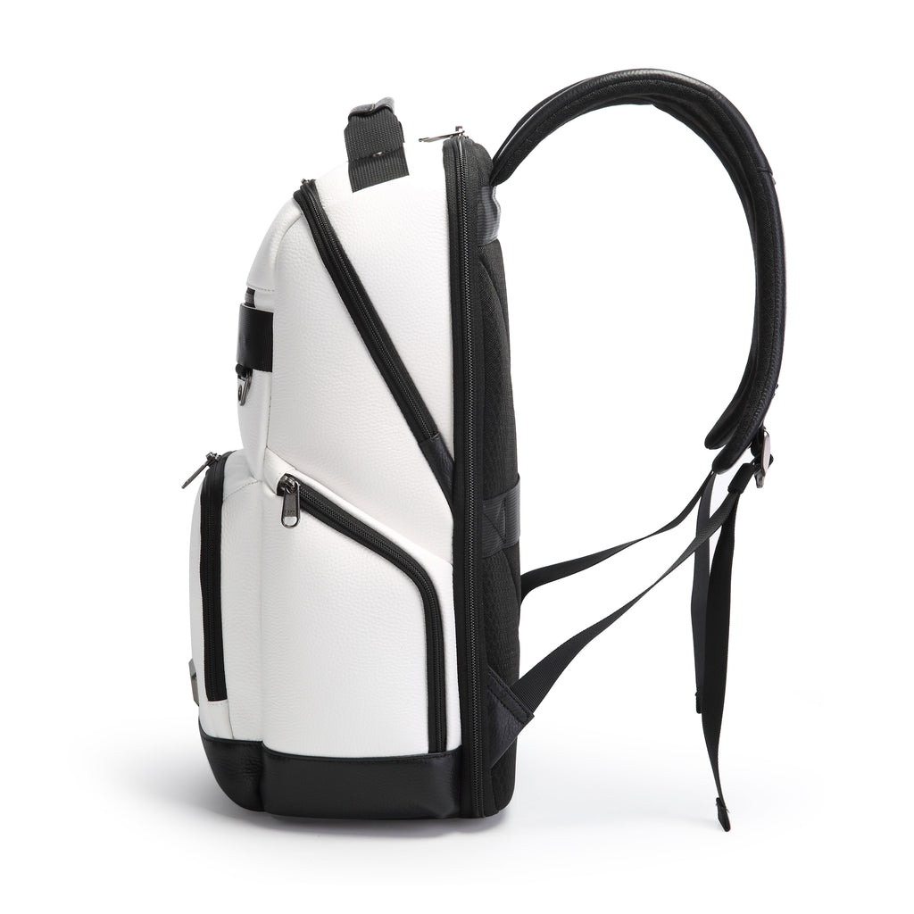 Q-VOYAGER Genuine Leather Business Laptop Backpack – Large Capacity & Ergonomic Design