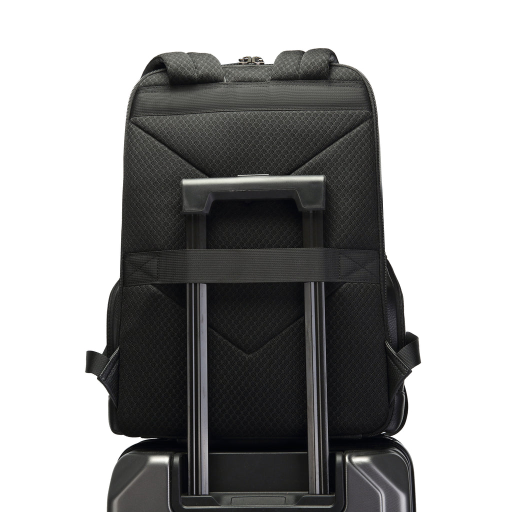 Q-VOYAGER Genuine Leather Business Laptop Backpack – Large Capacity & Ergonomic Design