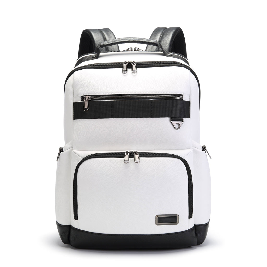 Q-VOYAGER Genuine Leather Business Laptop Backpack – Large Capacity & Ergonomic Design