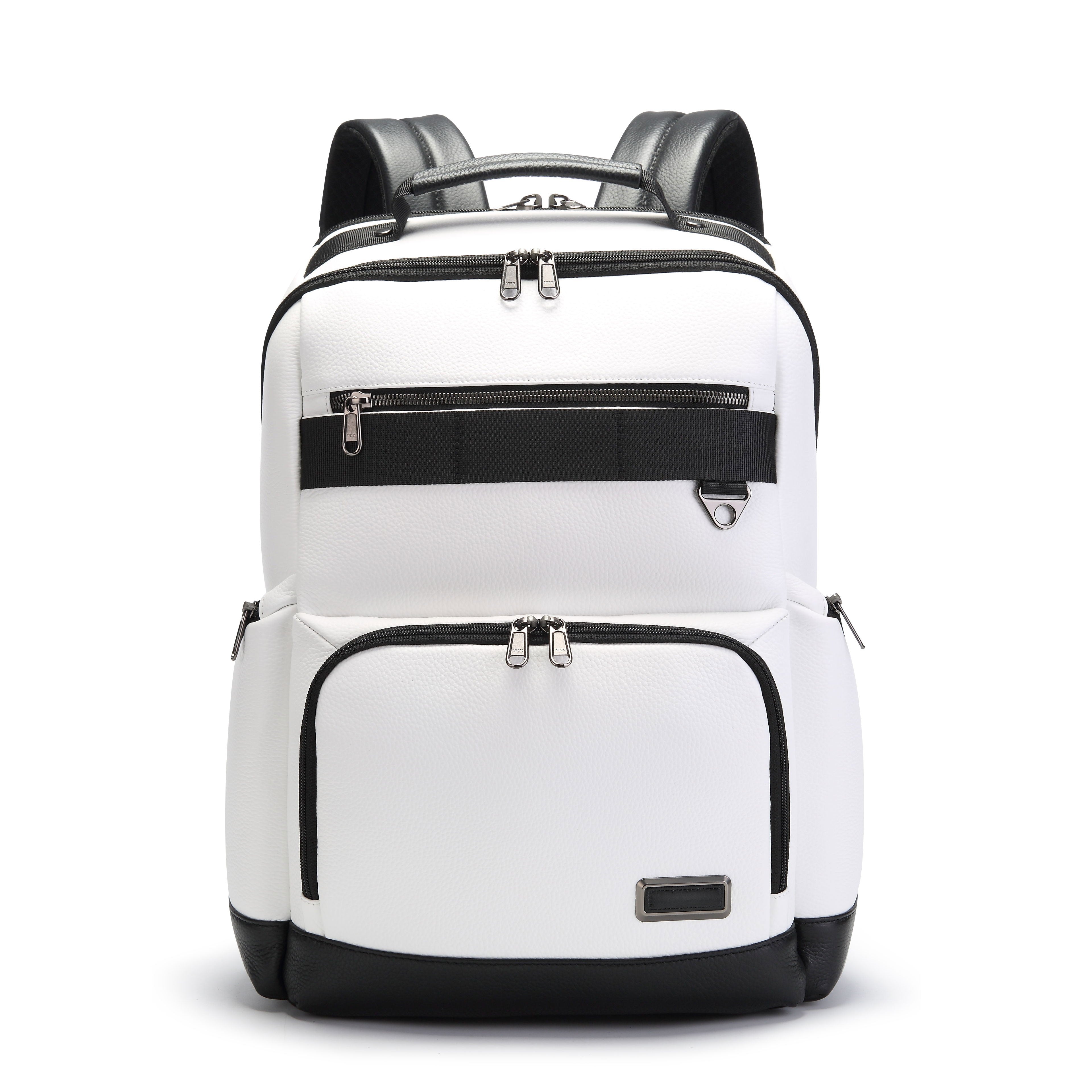 Q-VOYAGER Genuine Leather Business Laptop Backpack – Large Capacity & Ergonomic Design
