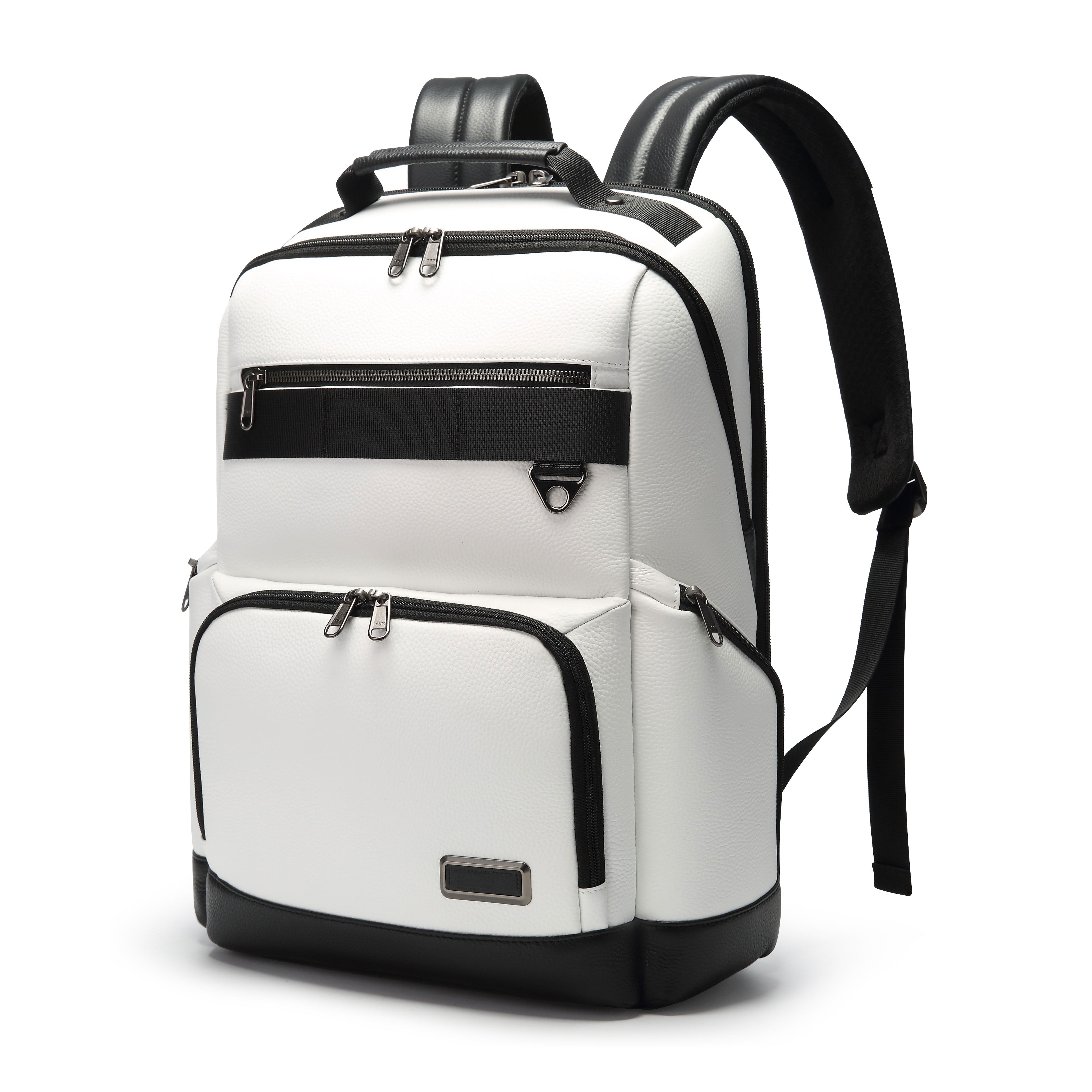 Q-VOYAGER Genuine Leather Business Laptop Backpack – Large Capacity & Ergonomic Design